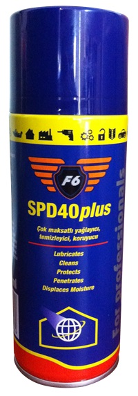 F6 SPD 40 PLUS ÇOK MAKSATLI YAĞLAYICI TEMİZLEYİCİ KORUYUCU SPREY 400 ML