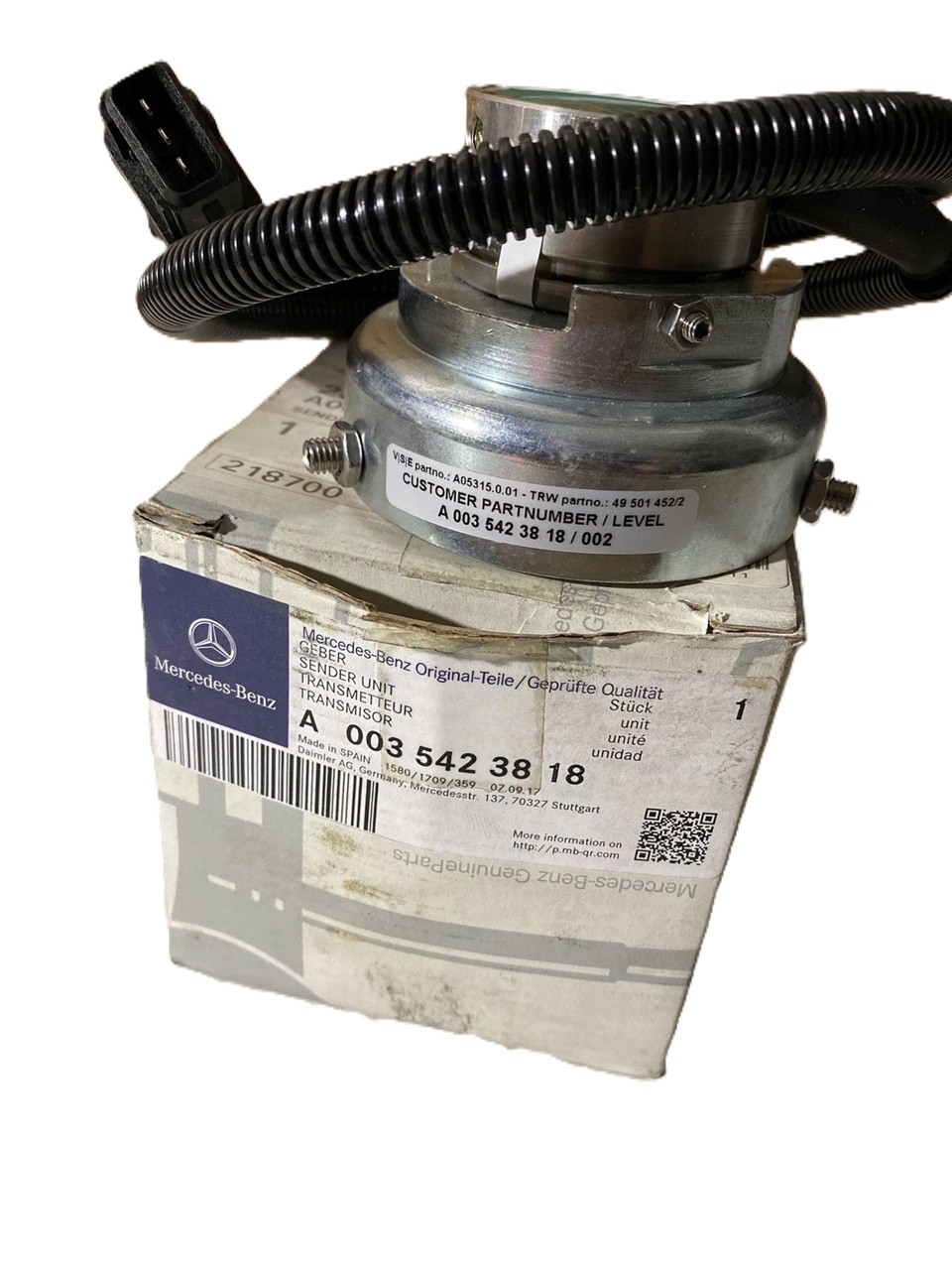 MERCEDES ACTROS ATEGO 950932952954934930 SENSORE STERZO OEM A0035423818