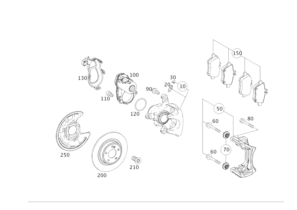 resimler/genel/MERCEDES DİSK FREN BALATASI A 000 420 07 05 ORİJİNAL 