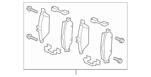 MERCEDES DİSK FREN BALATASI A 000 420 91 04 ORİJİNAL