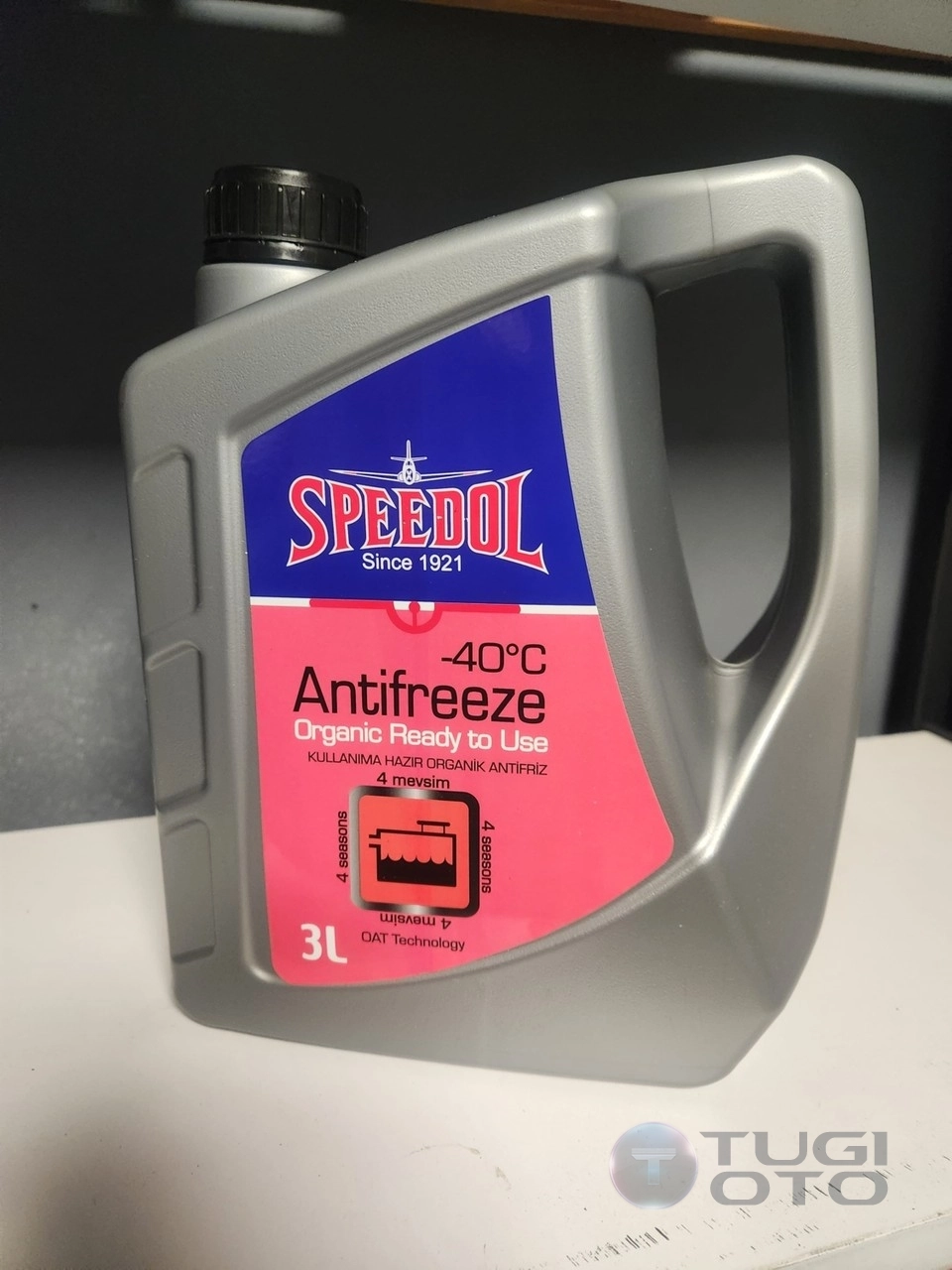 Kullanıma Hazır Organik Kırmızı Antifriz (-40 ⁰C) 3 LT