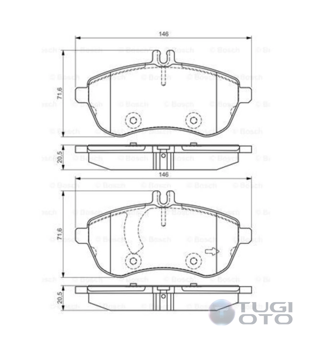 Fren Disk Balata Ön MERCEDES ORJINAL A0074205620