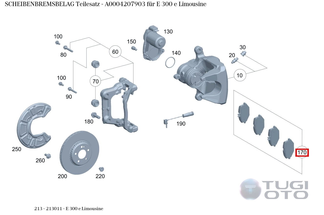 MERCEDES DİSK FREN BALATASI A 000 420 79 03 ORİJİNAL