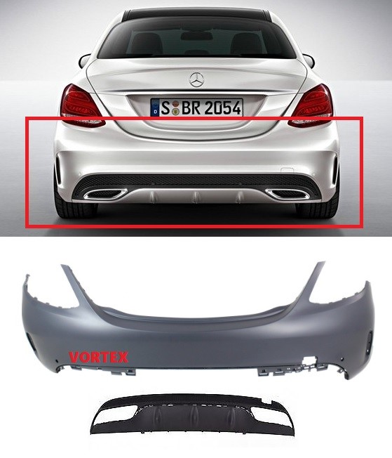 ARKA TAMPON (KOMPLE AMG DİFÜZÖRLÜ) W205 2014-