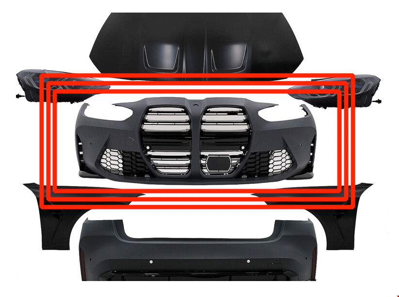 G20-G80 M3 DÖNÜŞÜM İÇİN ÖN TAMPON SETİ (PANJURLU)