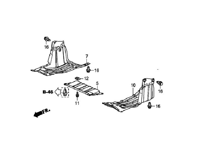 MOTOR ALT MUHAFAZA ( 3 PARÇA ) CİTY 2009-