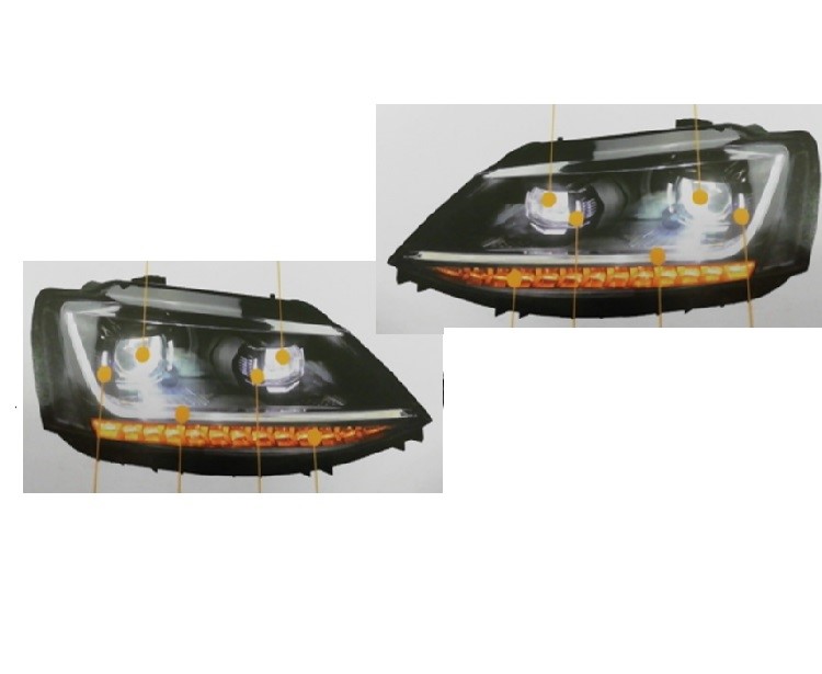 ÖN FAR SETİ (DOUBLE ÇİFT U LEDLİ) JETTA 2011-