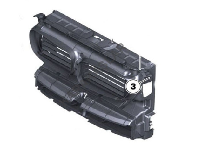 ÖN GÖZLÜK FAN PANELİ (MOTORSUZ) F10 2010-