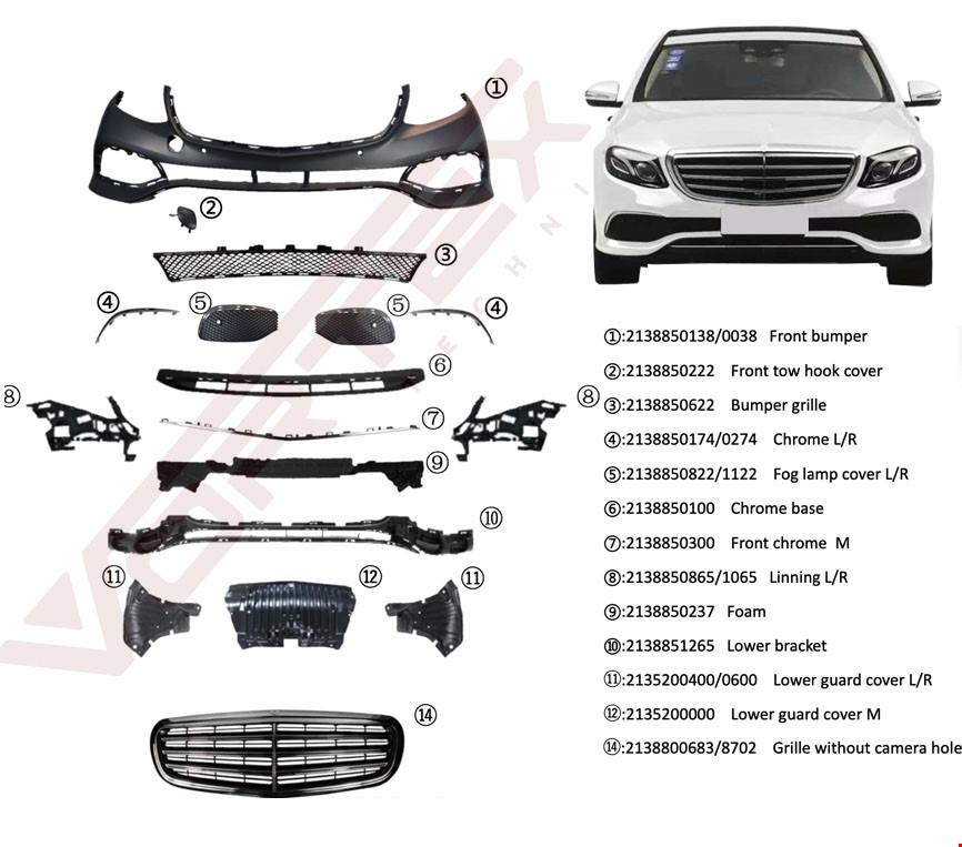 ÖN TAMPON KOMPLE SET EXCLUSIVE W213 2016-