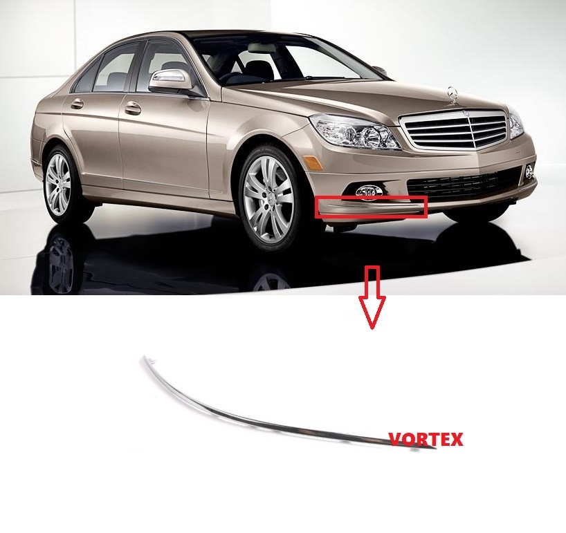 ÖN TAMPON NİKELAJI SAĞ W204 2007-