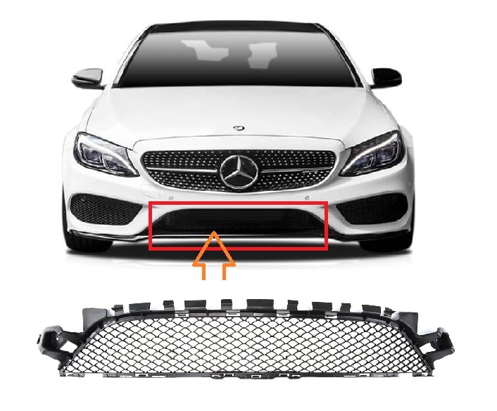 ÖN TAMPON ORTA IZGARA (AMG) W205 2014-