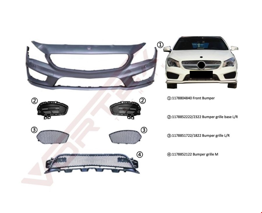 ÖN TAMPON SET (AMG) CLA W117 2013-