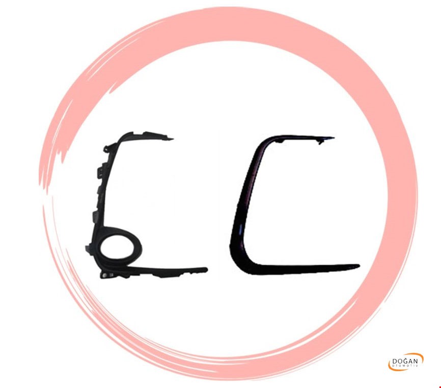 SİS FAR ÇERÇEVESİ SAĞ İÇ-DIŞ SİYAH COROLLA 2019-